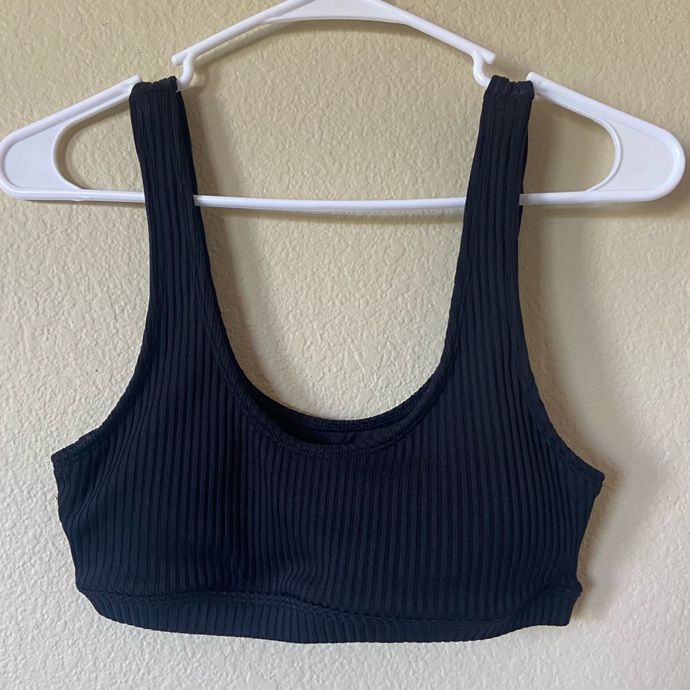 Forever 21 textured black bikini top